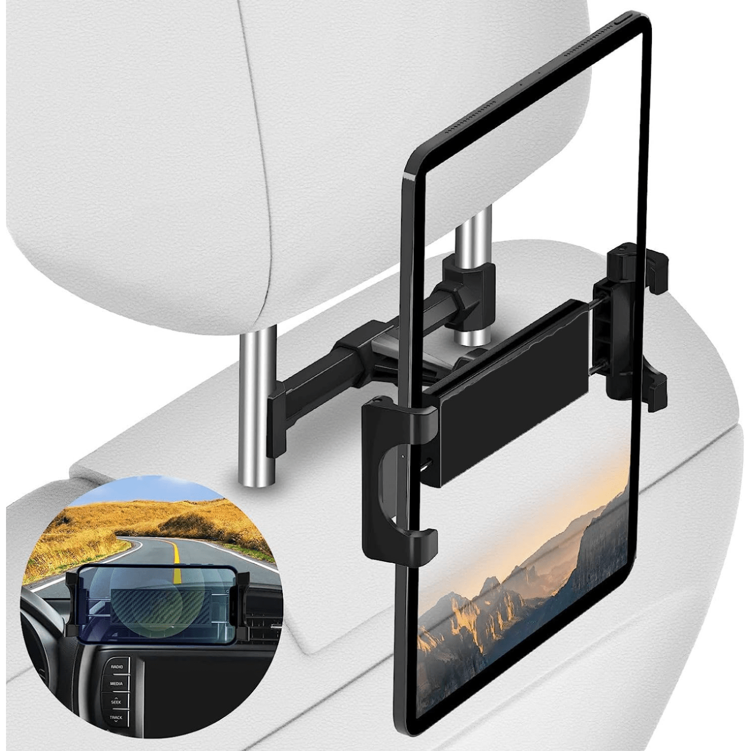 Tablet Car Mount - Universal Anti-theft Tablet PC Bracket Suitable