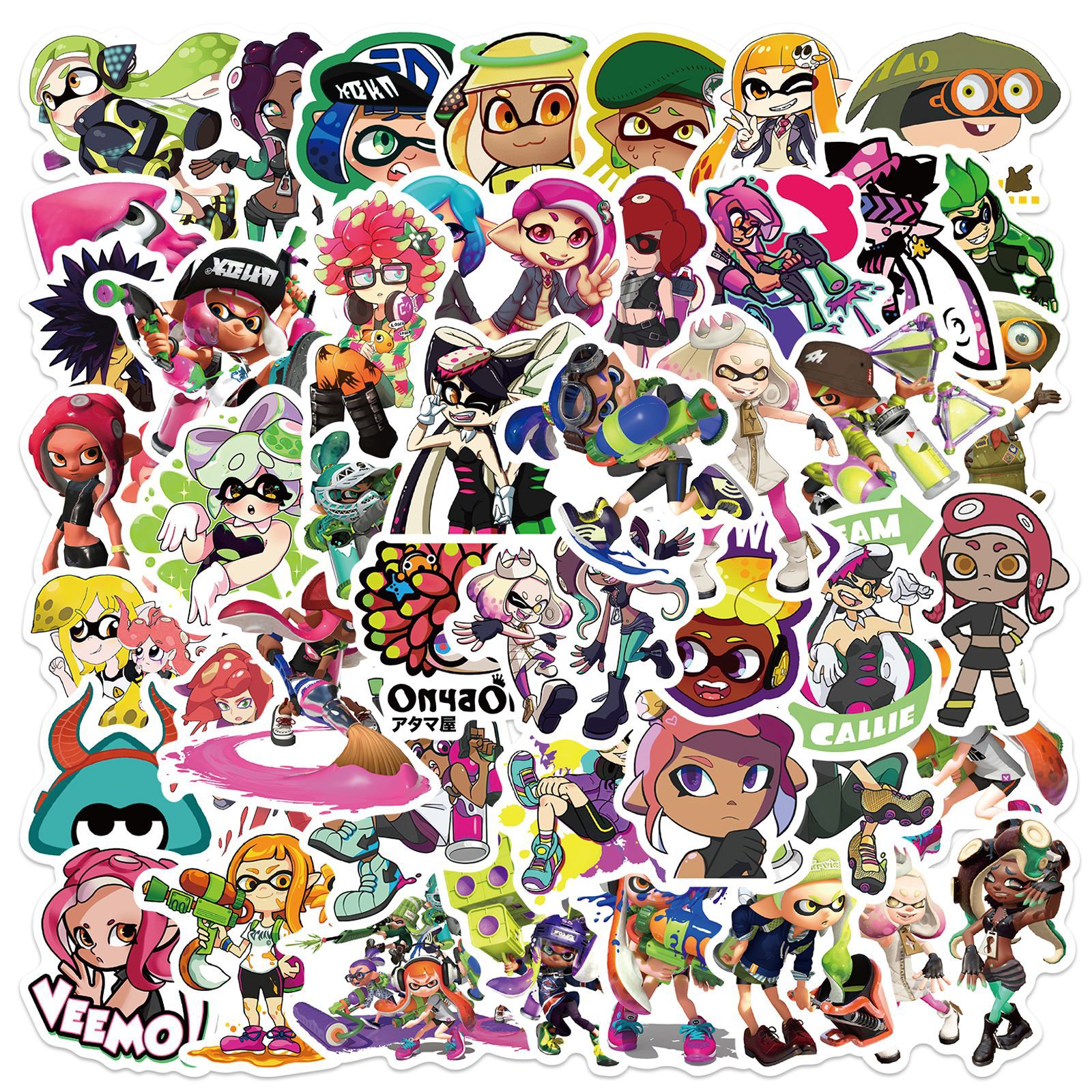 Tablet Accessories For Girls - 10/30/50pcs Game Splatoon Skateboard Travel Suitcase