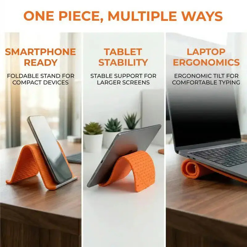 Silicone Foldable Phone Stand  - Laptop Tablet Accessories review and price