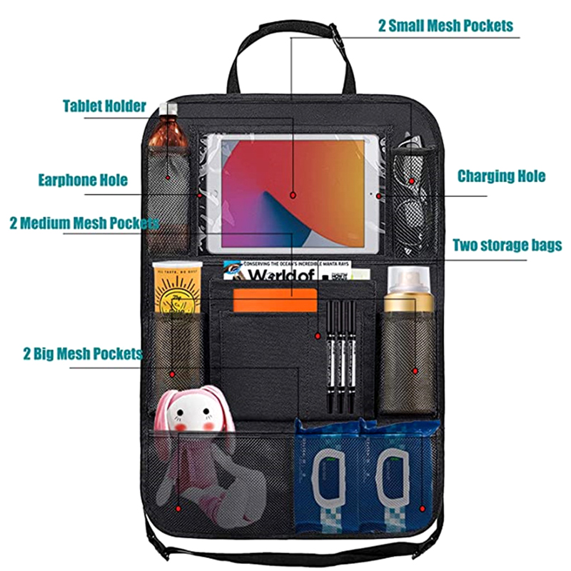 1pc Car Backseat Organizer wit - Pen Tablet Accessories review and price