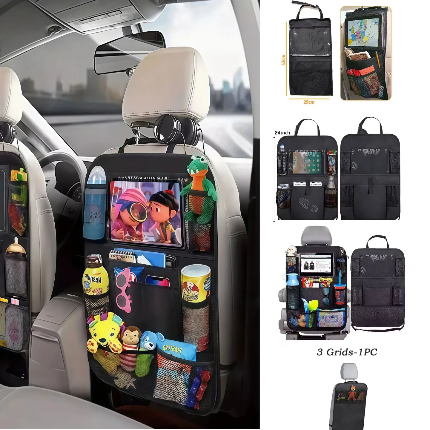 Car Seat Organizer Multifuncti - Tablet Car Mount review and price