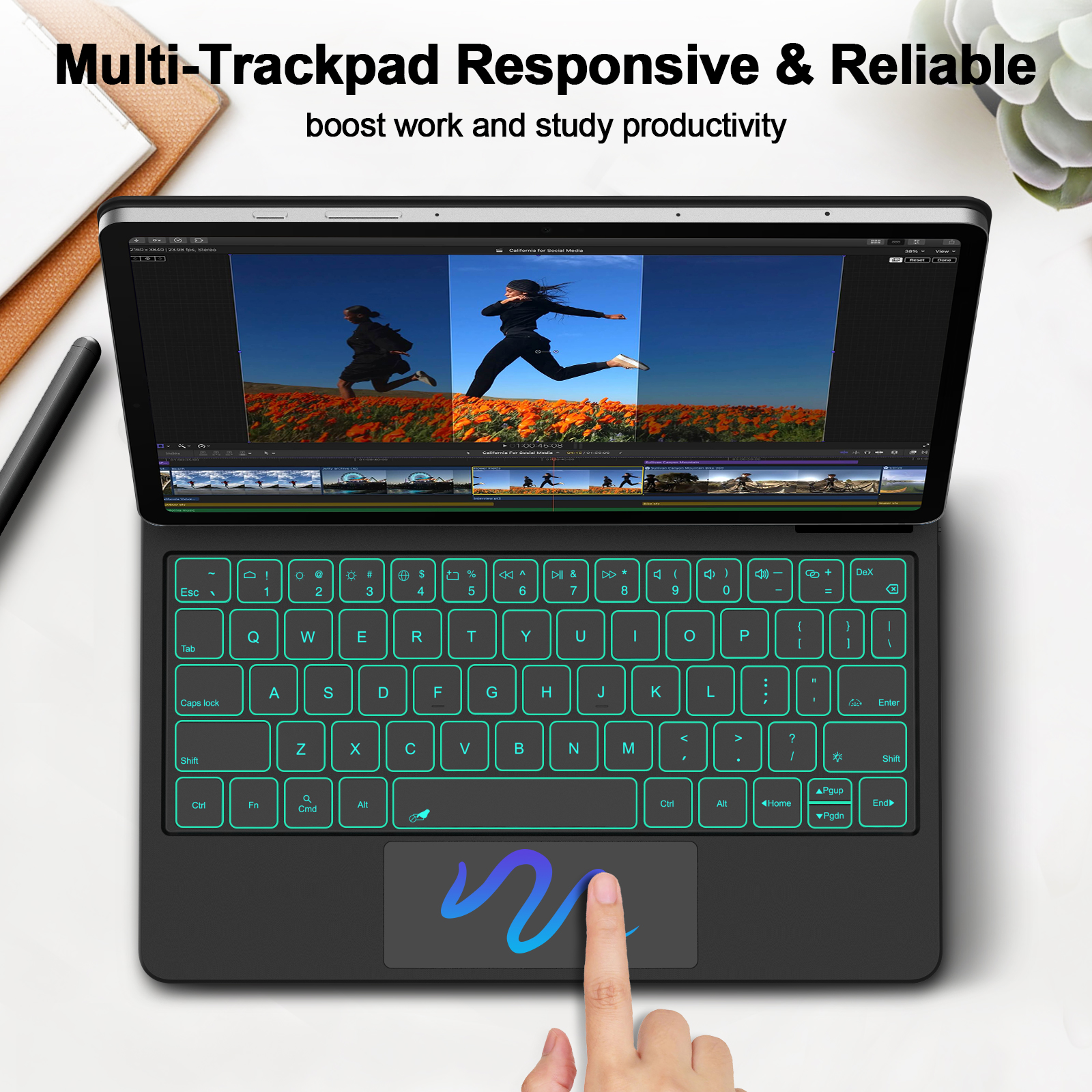 Magic Keyboard For Samsung Gal - Tablet S9 Fe Accessories review and price