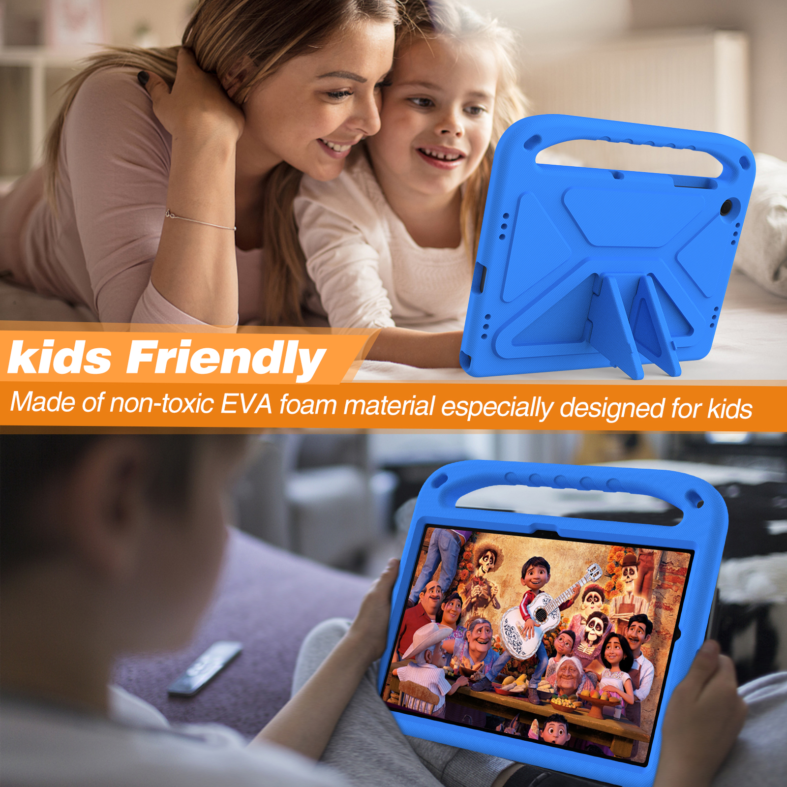 Kids EVA Stand Case For Samsun - Tablet S9 Fe Accessories review and price