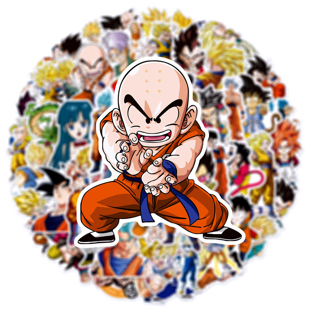 50pcs Anime Dragon Ball Sticke - Laptop Tablet Accessories review and price