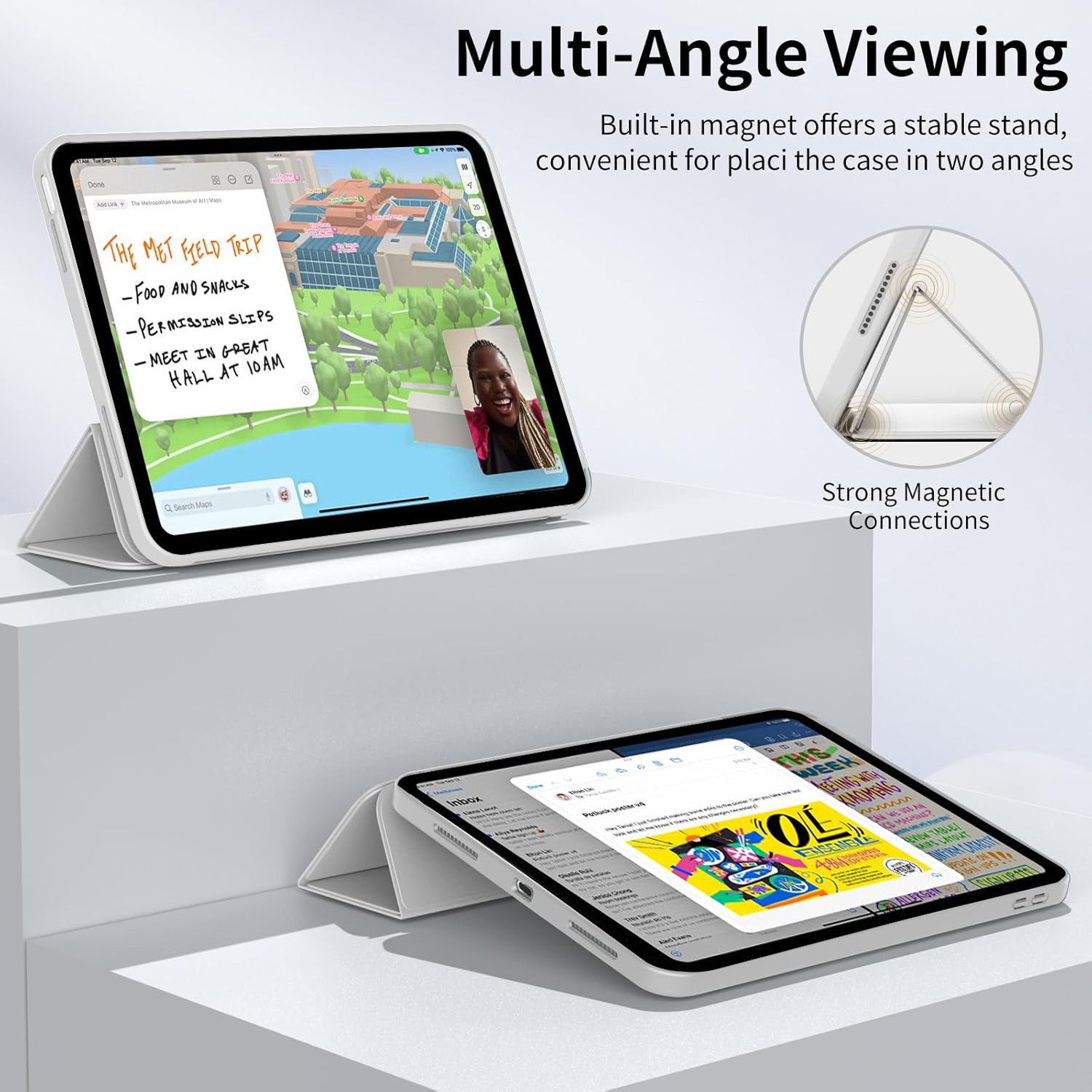 Tri-fold Flip Case For Samsung - Samsung Tablet With Accessories review and price
