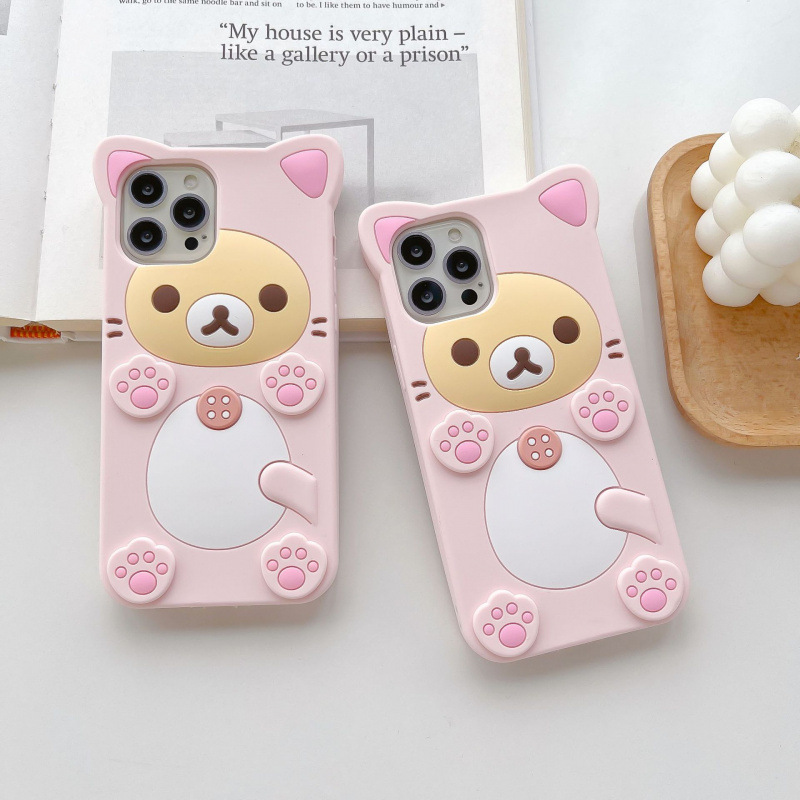 3D Cute Rilakkuma Bear For Sam - Tablet S9 Fe Accessories review and price